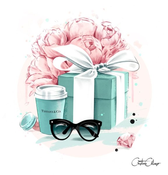 Модные иллюстрации подарок