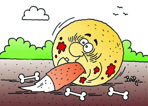 Колобок карикатура