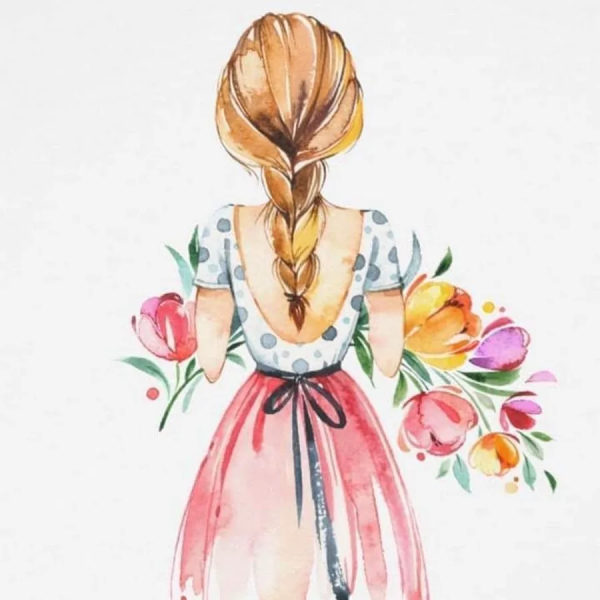 Стильные рисунки акварелью