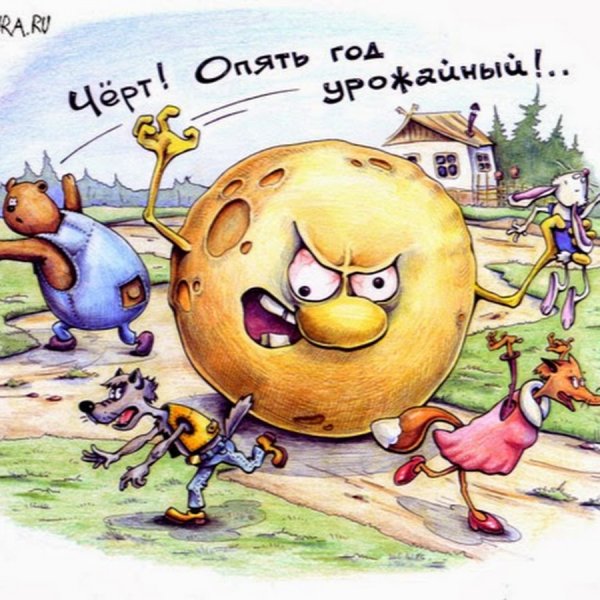 Колобок карикатура