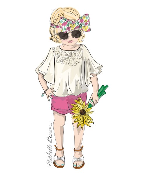 Модные иллюстрации дет
