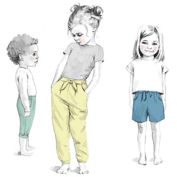 Детская фигура для эскизов одежды