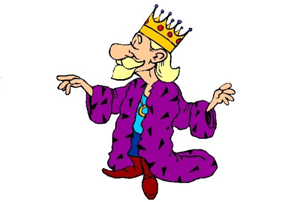 Иллюстрация веселый Король