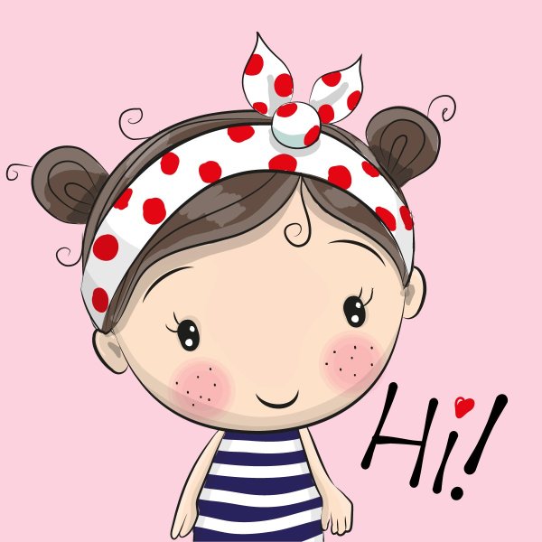 Мультяшная девочка