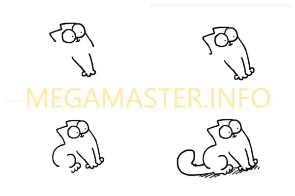 Как нарисовать кота Саймона