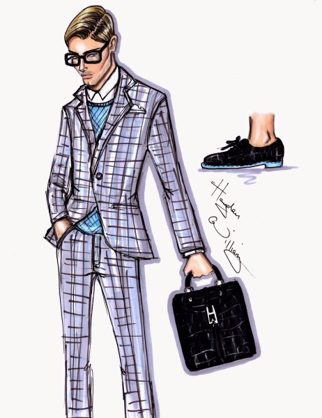 Стильные эскизы одежды