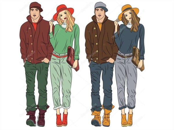 Модные иллюстрации