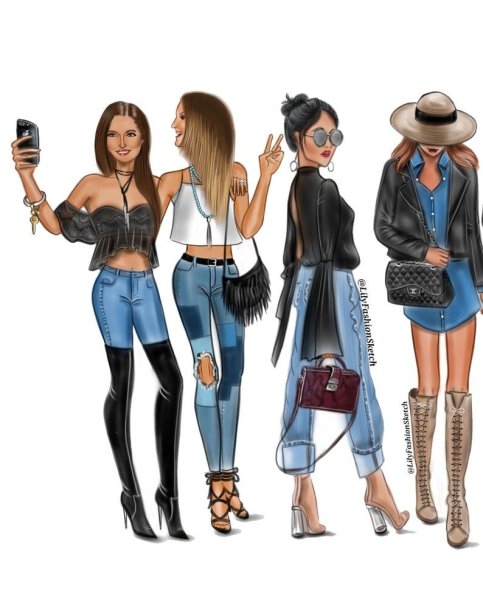 Стиль одежды иллюстрация