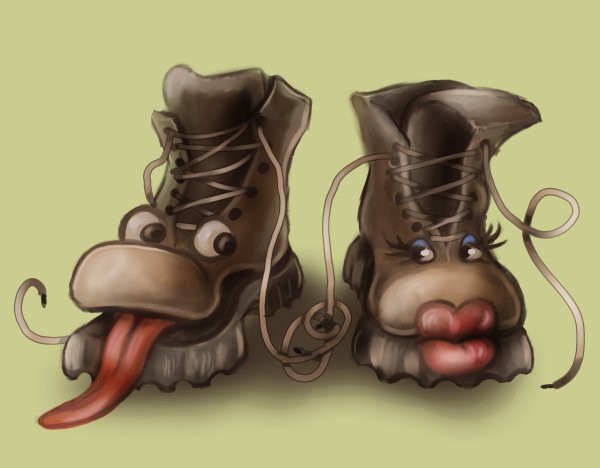 Смешные ботинки