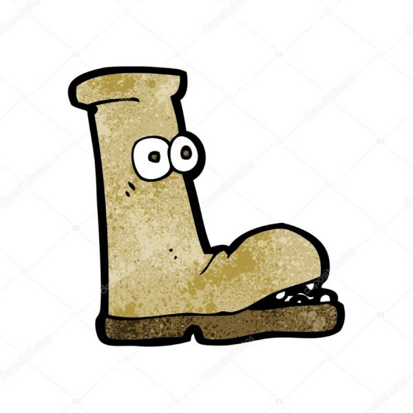 Мультяшные ноги в ботинках