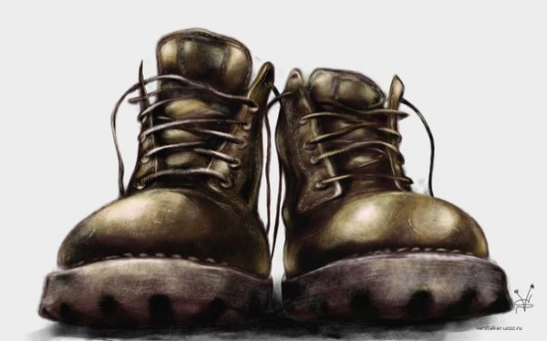 Ботинки раскраска