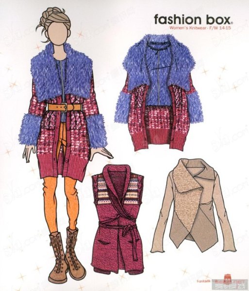 Эскизы одежды из трикотажа