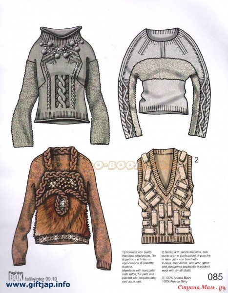 Свитер с ажурными ромбами спицами схема