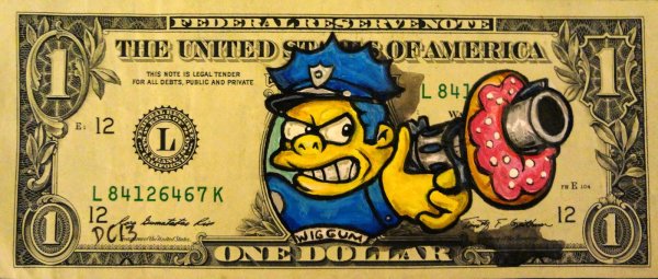 Разрисованный доллар