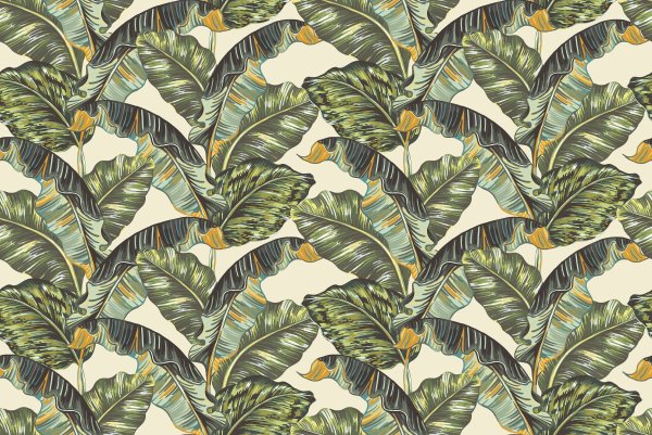 Банановые листья паттерн