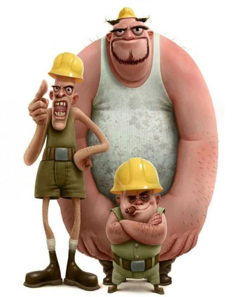 Воровство на стройке карикатура