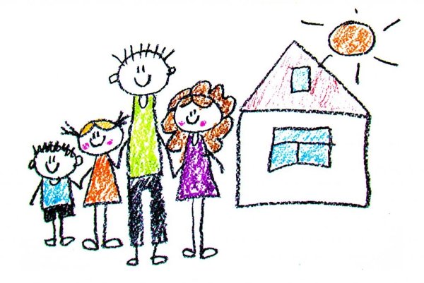 Раскраска мама папа сын