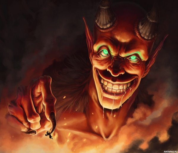 Трафарет дьявол