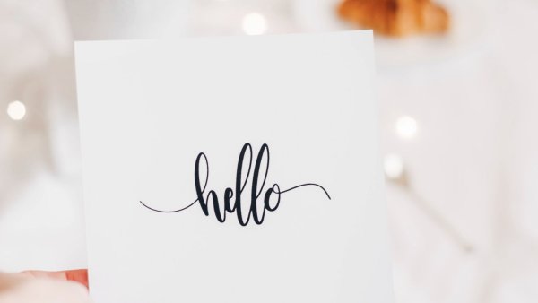 Hello каллиграфия