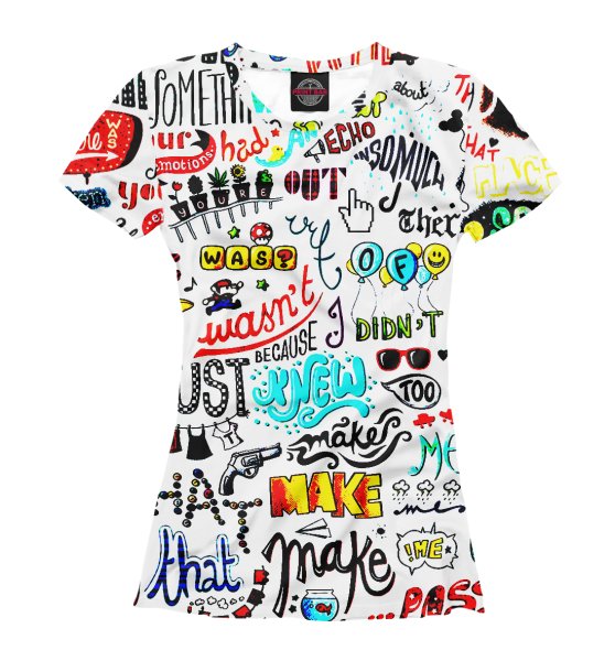 Футболка с надписью