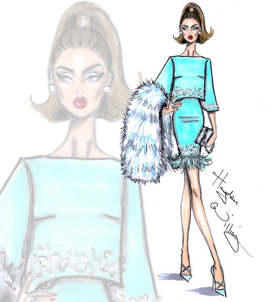 Стильные эскизы одежды