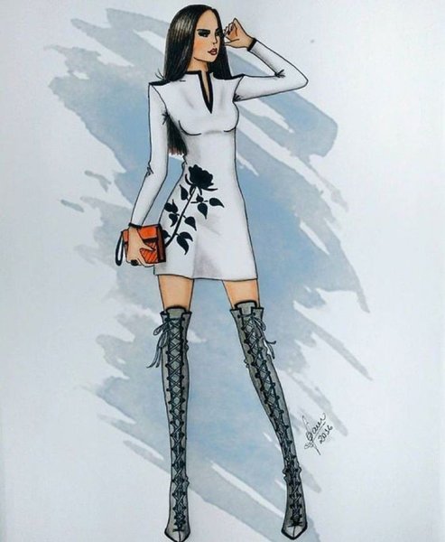 Стильные рисунки на одежде