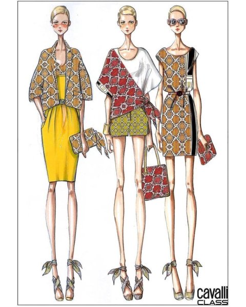 Стилизованные модели одежды