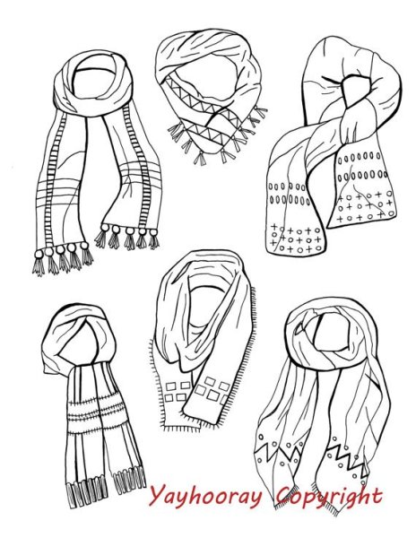 Набросок шарфа