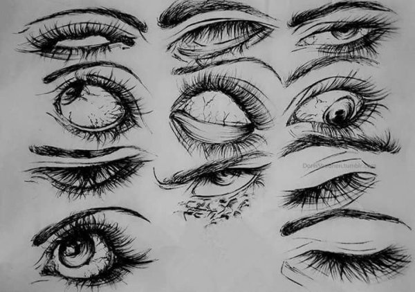 Глаза скетчи для рисования