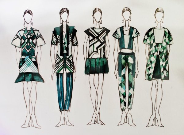 Геометрические фигуры в одежде