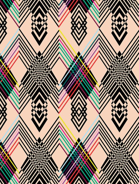 Стильный графичный узор