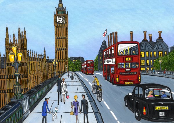Лондон мультяшный