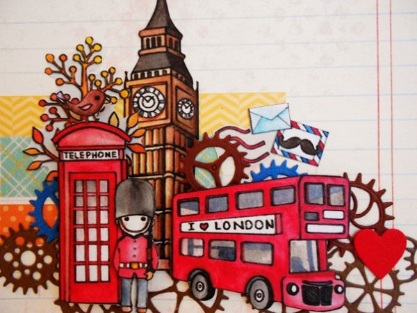 Открытка из Лондона на английском