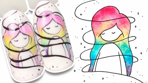 Поп арт лак для ногтей