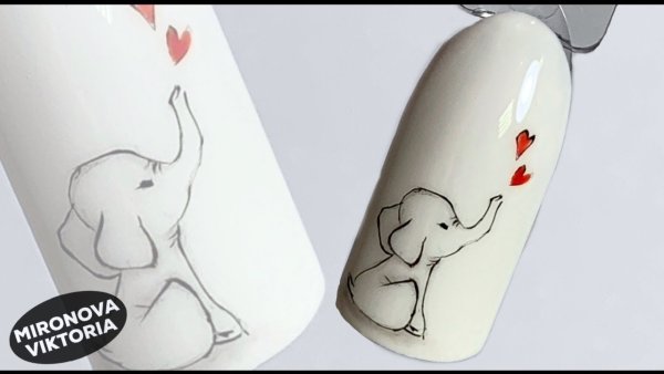 Рисование на ногтях по мокрому