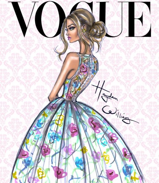 Иллюстрации в стиле Vogue