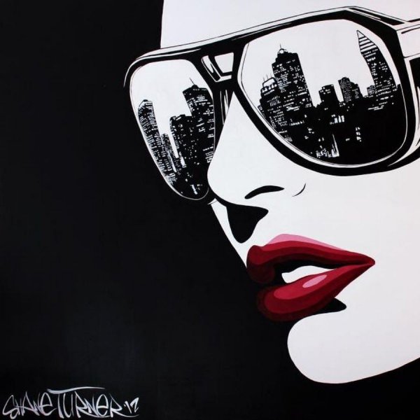 Поп арт черно белый