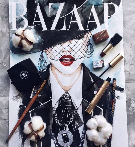 Иллюстрации в стиле Vogue