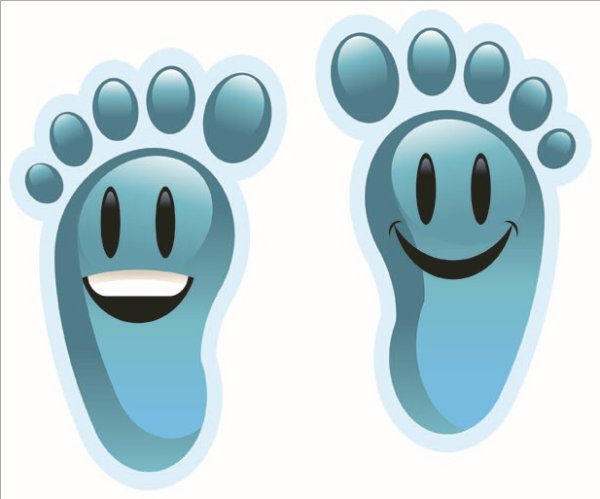 Следы мультяшные