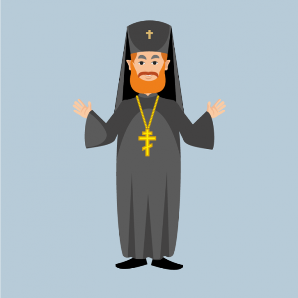 Нарисовать священника