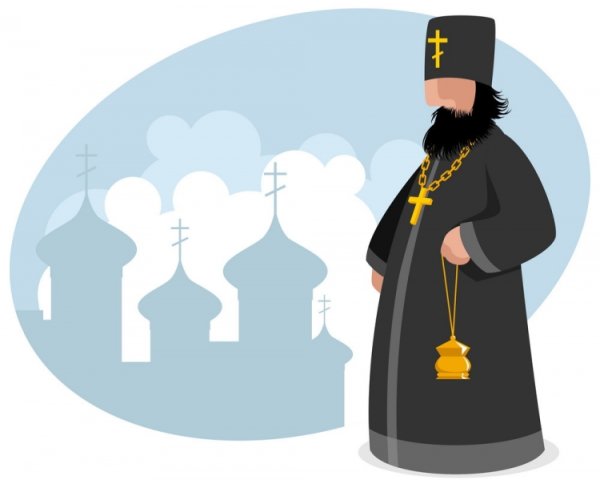 Священник мультяшный