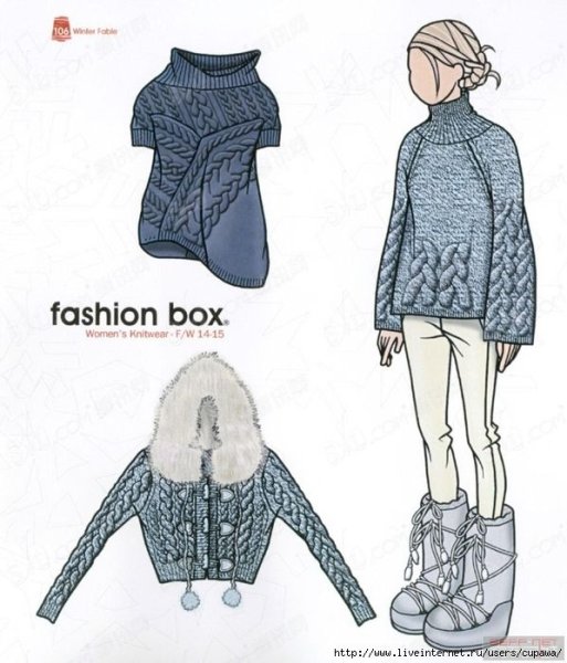 Фасоны вязаных женских джемперов спицами со схемами и описанием