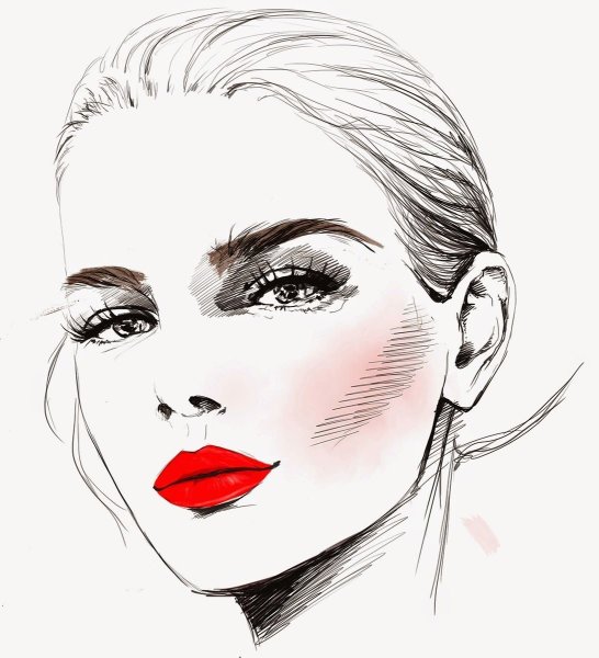 Набросок женского лица