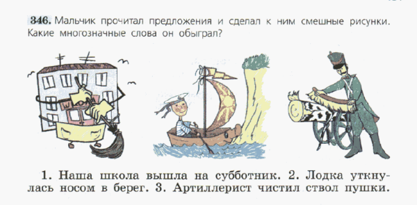 Смешные многозначные слова