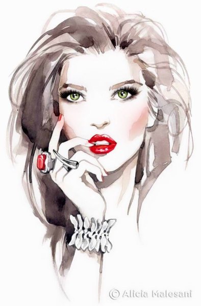 Девушка рисунок