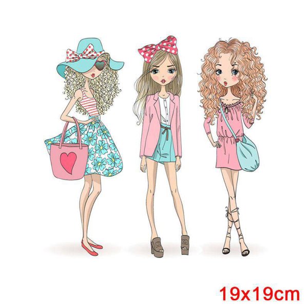 Модные девочки мультяшные