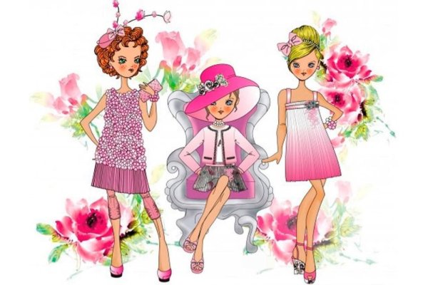 Модница иллюстрация