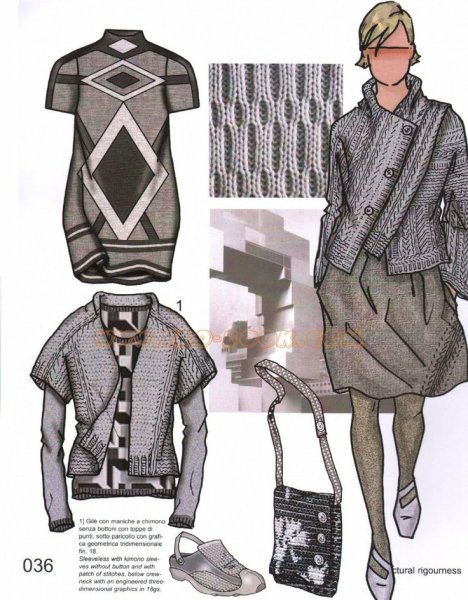 Эскизы трикотажных изделий