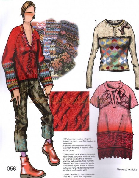 Эскиз коллекции трикотажных изделий