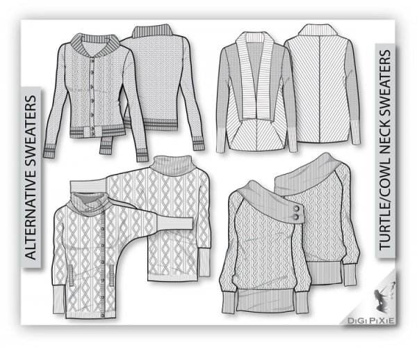 Трикотаж эскиз